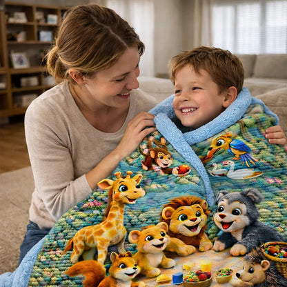 3D Blanket - Little Friends 🦁